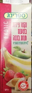 ספרינג קרטון תות בננה 1ל