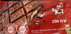 שוק.חלב+קרם חלב100ג עלית
