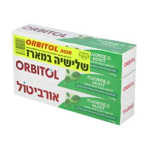 אורביטול משחות שיניים שלישיה מנטה 435 גרם