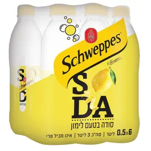 שוופס סודה לימון 6*500מל 3 ליטר