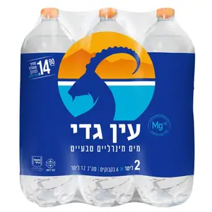 עין גדי מים מינרל. 6*2 ל 12 ליטר