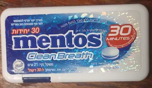 סוכ.מנטוס מנטה לל"ס21גרם